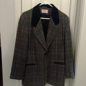 Eska Wool Shetland Blazer, Blue, size 14